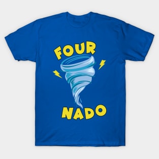 Fournado 4 Year Old kids Birthday T-shirt Gift Fourth Grade T-Shirt